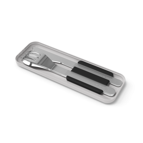 Комплект прибори за хранене MB Slim box - черни