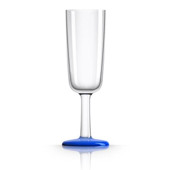 Чаша за шампанско, с неплъзгаща основа - синя