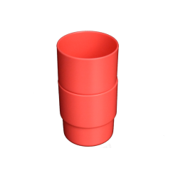 Детска стифираща чаша 300 ml - червена